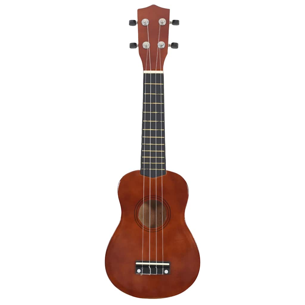 Set Ukulele Soprano con Borsa per Bambini Legno Scuro 23" cod mxl 77891