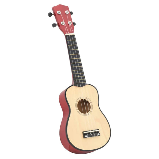 Set Ukulele Soprano con Borsa per Bambini Legno Chiaro 23"