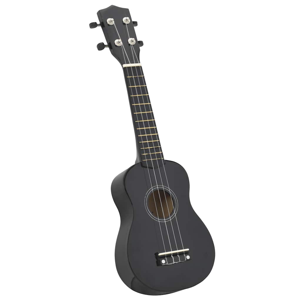 Set Ukulele Soprano con Borsa per Bambini Nera 23" cod mxl 74107