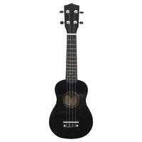 Set Ukulele Soprano con Borsa per Bambini Nera 23" 70152