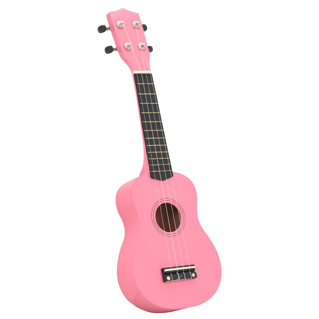 Set Ukulele Soprano con Borsa per Bambini Rosa 23" cod mxl 77793
