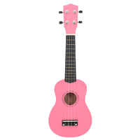 Set Ukulele Soprano con Borsa per Bambini Rosa 23" cod mxl 77793
