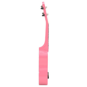 Set Ukulele Soprano con Borsa per Bambini Rosa 23" 70153