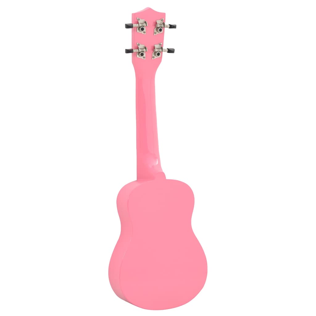 Set Ukulele Soprano con Borsa per Bambini Rosa 23" cod mxl 77793