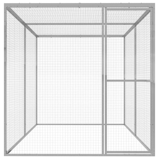 Gabbia per Gatti 3x1,5x1,5 m in Acciaio Zincatocod mxl 79695