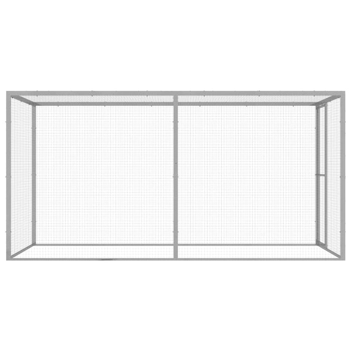 Gabbia per Gatti 3x1,5x1,5 m in Acciaio Zincatocod mxl 79695