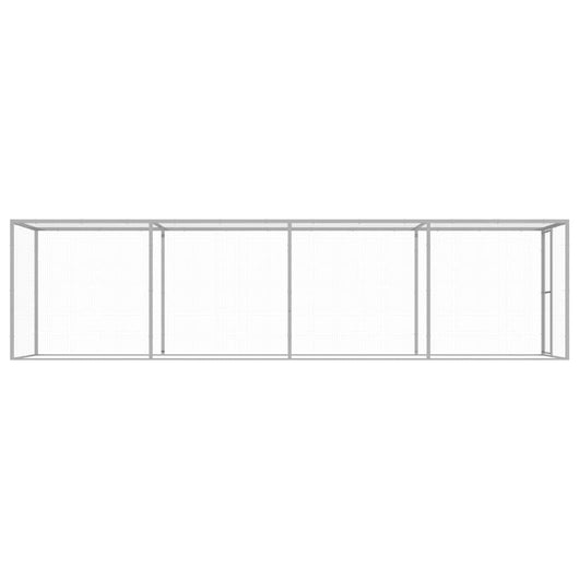 Gabbia per Gatti 6x1,5x1,5 m in Acciaio Zincato 146359