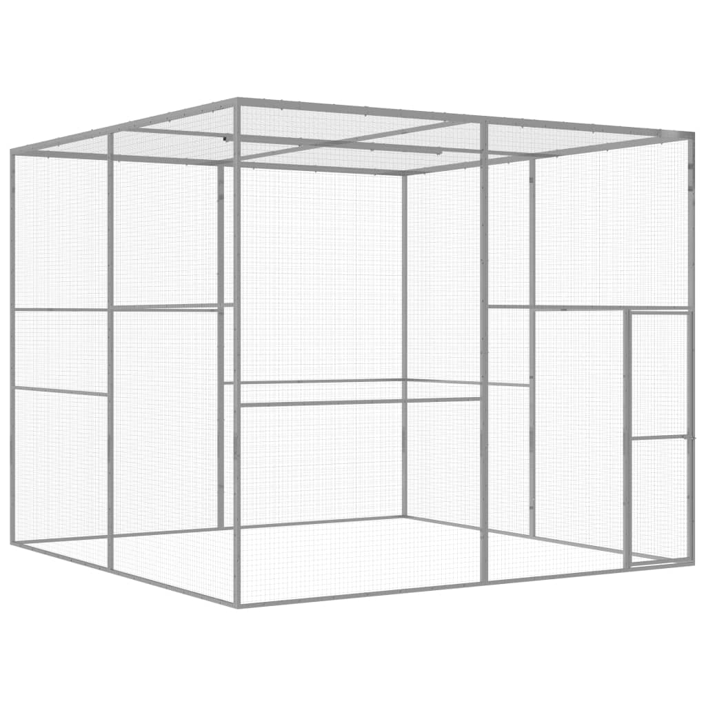 Gabbia per Gatti 3x3x2,5 m in Acciaio Zincatocod mxl 105207