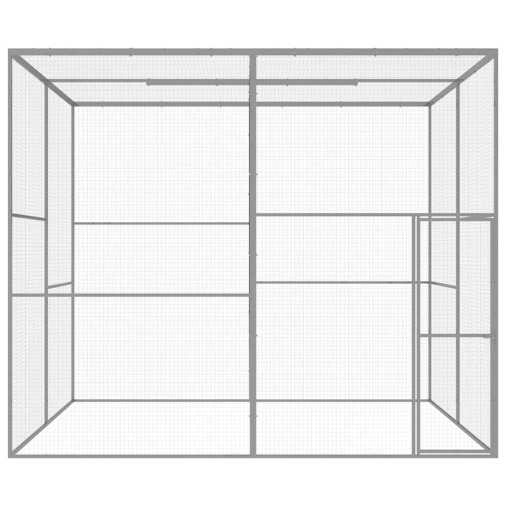 Gabbia per Gatti 3x3x2,5 m in Acciaio Zincatocod mxl 105207