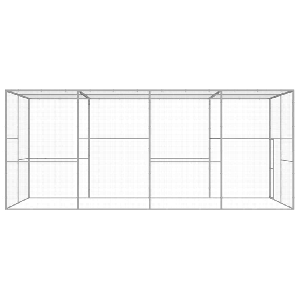 Gabbia per Gatti 6x3x2,5 m in Acciaio Zincato 146362
