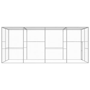 Gabbia per Gatti 6x3x2,5 m in Acciaio Zincato 146362