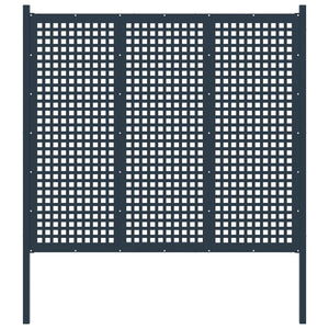 Recinzione da Giardino in Acciaio 177x200 cm Antracite cod mxl 22623