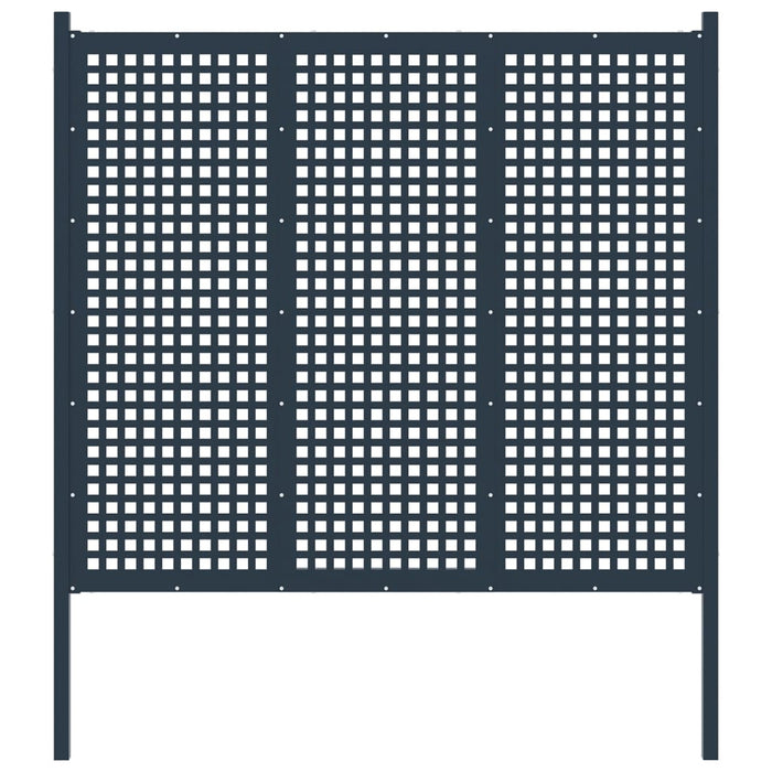 Recinzione da Giardino in Acciaio 177x200 cm Antracite cod mxl 22623