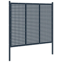 Recinzione da Giardino in Acciaio 177x200 cm Antracite cod mxl 22623