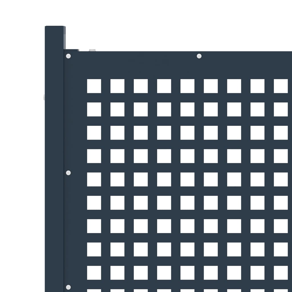 Recinzione da Giardino in Acciaio 177x200 cm Antracite cod mxl 22623