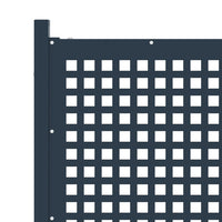 Recinzione da Giardino in Acciaio 177x200 cm Antracite cod mxl 22623