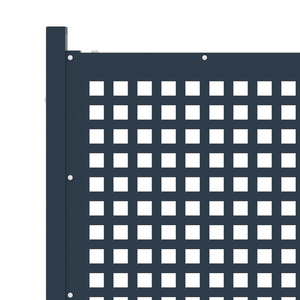 Recinzione da Giardino in Acciaio 177x200 cm Antracite cod mxl 22623