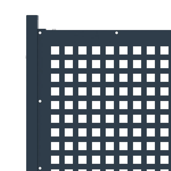 Recinzione da Giardino in Acciaio 177x200 cm Antracite cod mxl 22623