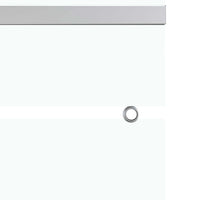 Porta Scorrevole in Vetro ESG e Alluminio 90x205cm Argento cod mxl 73691