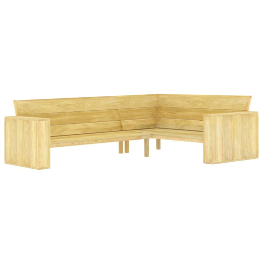 Set Divani da Giardino 2 pz in Legno di Pino Impregnato 3053195
