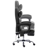 Sedia poltrona computer sedile da ufficio massaggio studio similpelle nera 02_0024018