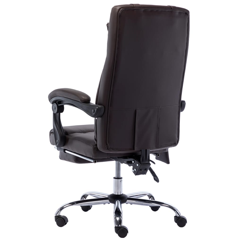 Sedia da Ufficio Massaggiante Marrone in Similpelle 20297