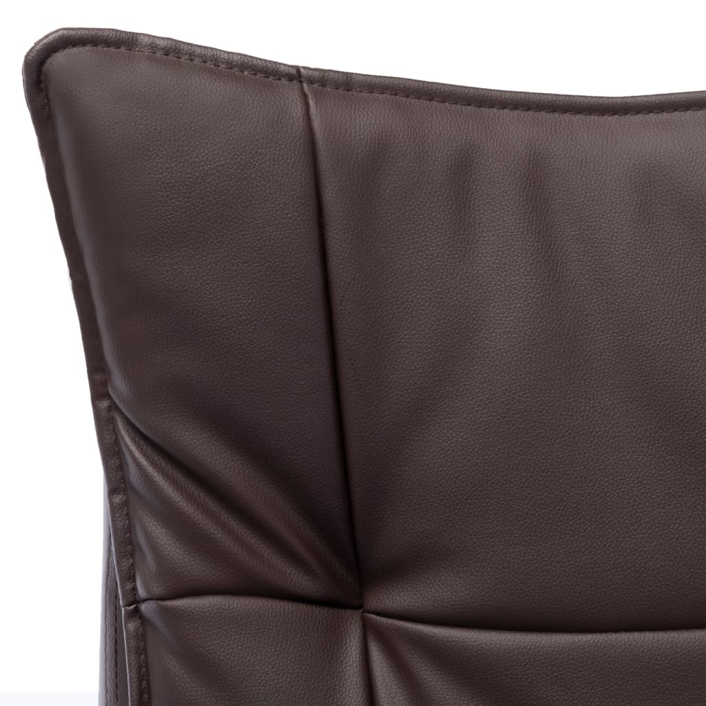Sedia da Ufficio Marrone in Similpelle 20353