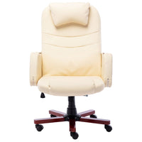 Sedia da Ufficio Crema in Similpelle 20378