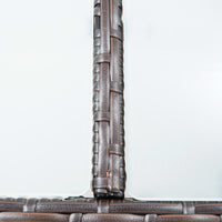 Set da Bar da Giardino 7 pz con Cuscini in Polyrattan Marrone 49559