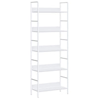 Scaffale Libri 5 Ripiani Bianco 60x27,6x158,5 Legno Multistrato 288228