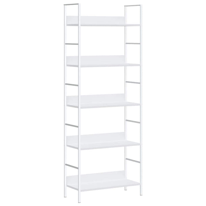 Scaffale Libri 5 Ripiani Bianco 60x27,6x158,5 Legno Multistrato 288228