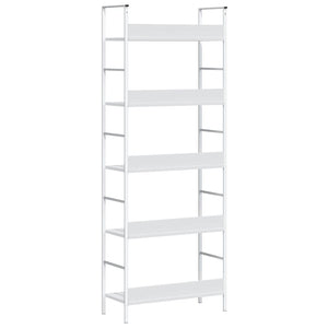 Scaffale Libri 5 Ripiani Bianco 60x27,6x158,5 Legno Multistrato 288228