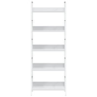 Scaffale Libri 5 Ripiani Bianco 60x27,6x158,5 Legno Multistrato 288228
