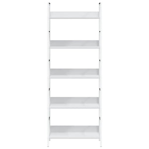 Scaffale Libri 5 Ripiani Bianco 60x27,6x158,5 Legno Multistrato 288228
