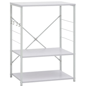 Mobile per Microonde Bianco 60x39,6x79,5 cm Legno Multistrato 288236