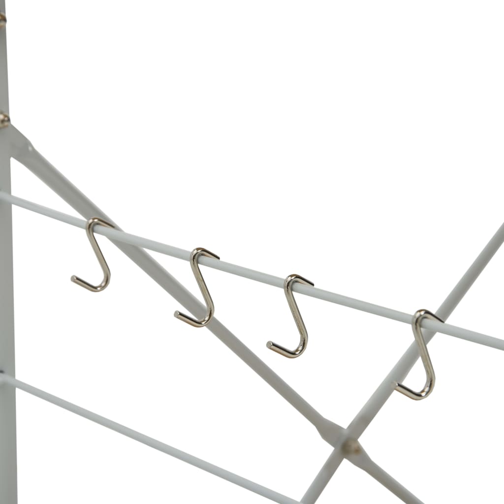 Mobile Microonde Bianco Rovere 60x39,6x79,5cm Legno Multistrato 288237