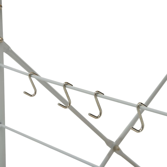 Mobile Microonde Bianco Rovere 60x39,6x79,5cm Legno Multistrato 288237