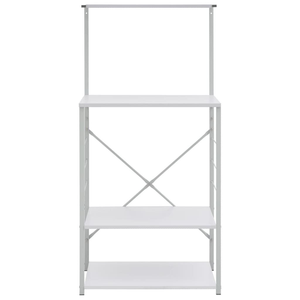 Mobile per Microonde Bianco 60x39,6x123 cm Legno Multistrato 288240