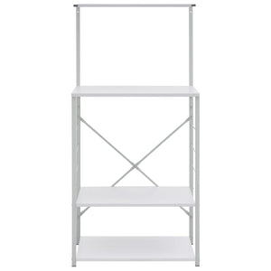 Mobile per Microonde Bianco 60x39,6x123 cm Legno Multistrato 288240