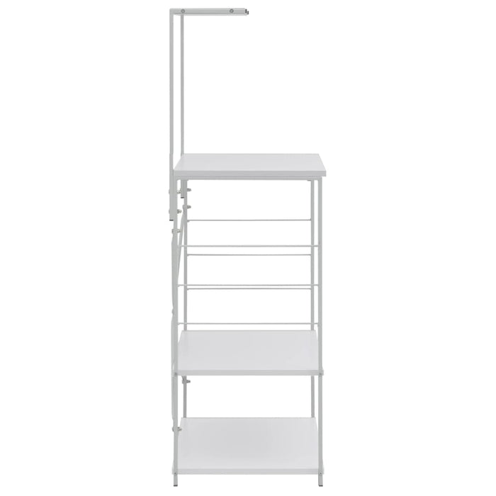 Mobile per Microonde Bianco 60x39,6x123 cm Legno Multistrato 288240