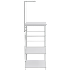 Mobile per Microonde Bianco 60x39,6x123 cm Legno Multistrato 288240