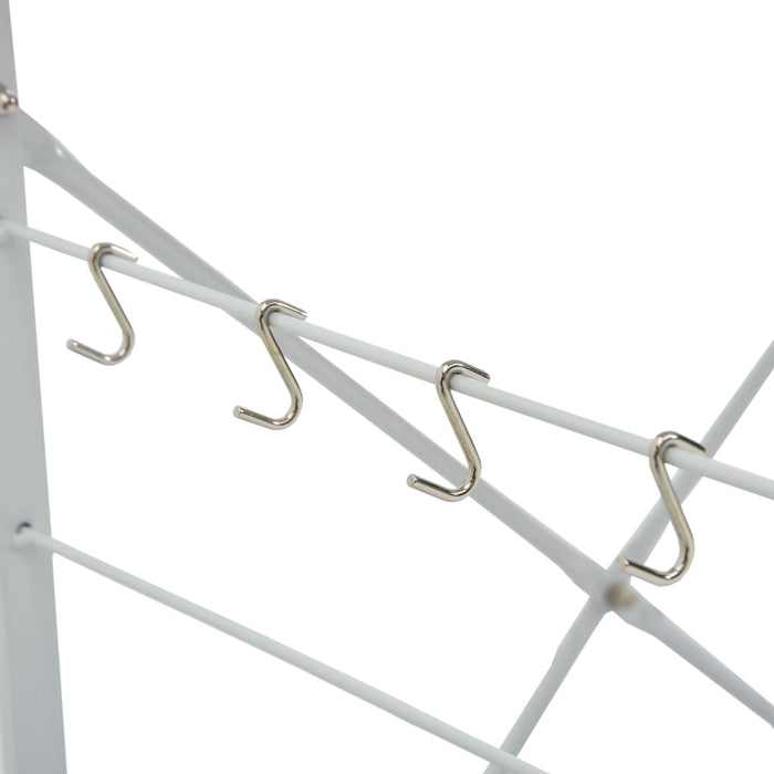 Mobile per Microonde Bianco 60x39,6x123 cm Legno Multistrato 288240