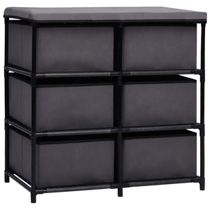 Armadietto con 6 Cassetti 55x29x55 cm Grigio in Acciaio cod mxl 54326