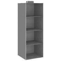 Organizer per Armadio da Appendere con 4 Ripiani 2 pz Tessuto 288324