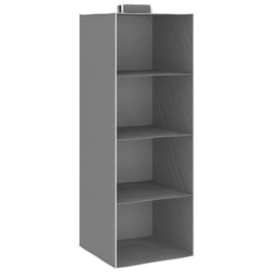 Organizer per Armadio da Appendere con 4 Ripiani 2 pz Tessuto 288324