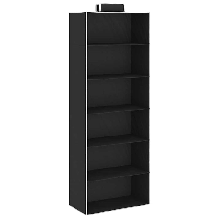 vidaXL Organizer per Armadio da Appendere con 6 Ripiani 2 pz Tessuto