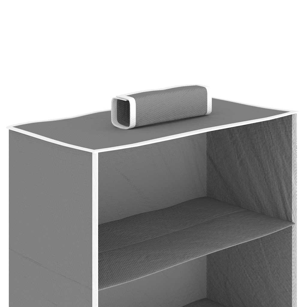Organizer per Armadio da Appendere con 6 Ripiani 2 pz Tessuto 288326