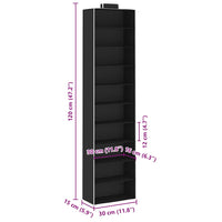 Organizer per Armadio da Appendere 2 pz con 10 Ripiani Tessuto