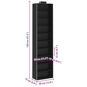 Organizer per Armadio da Appendere 2 pz con 10 Ripiani Tessuto