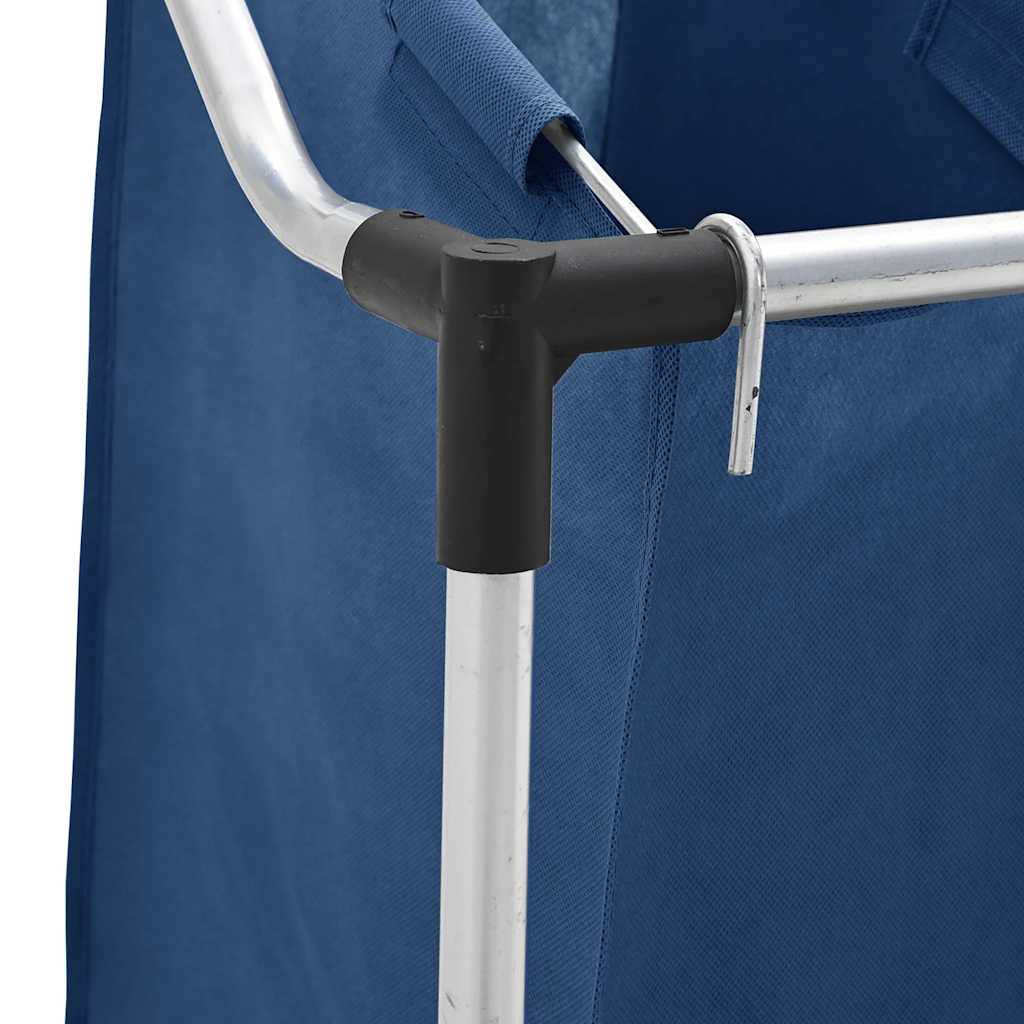 Portabiancheria con 3 Scomparti in Acciaio Blu cod mxl 46397